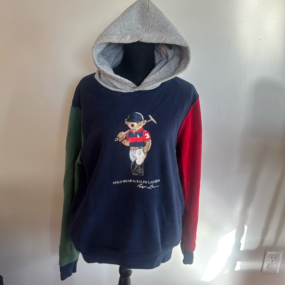 Polo bear by Ralph Lauren’s colorblock hoodie